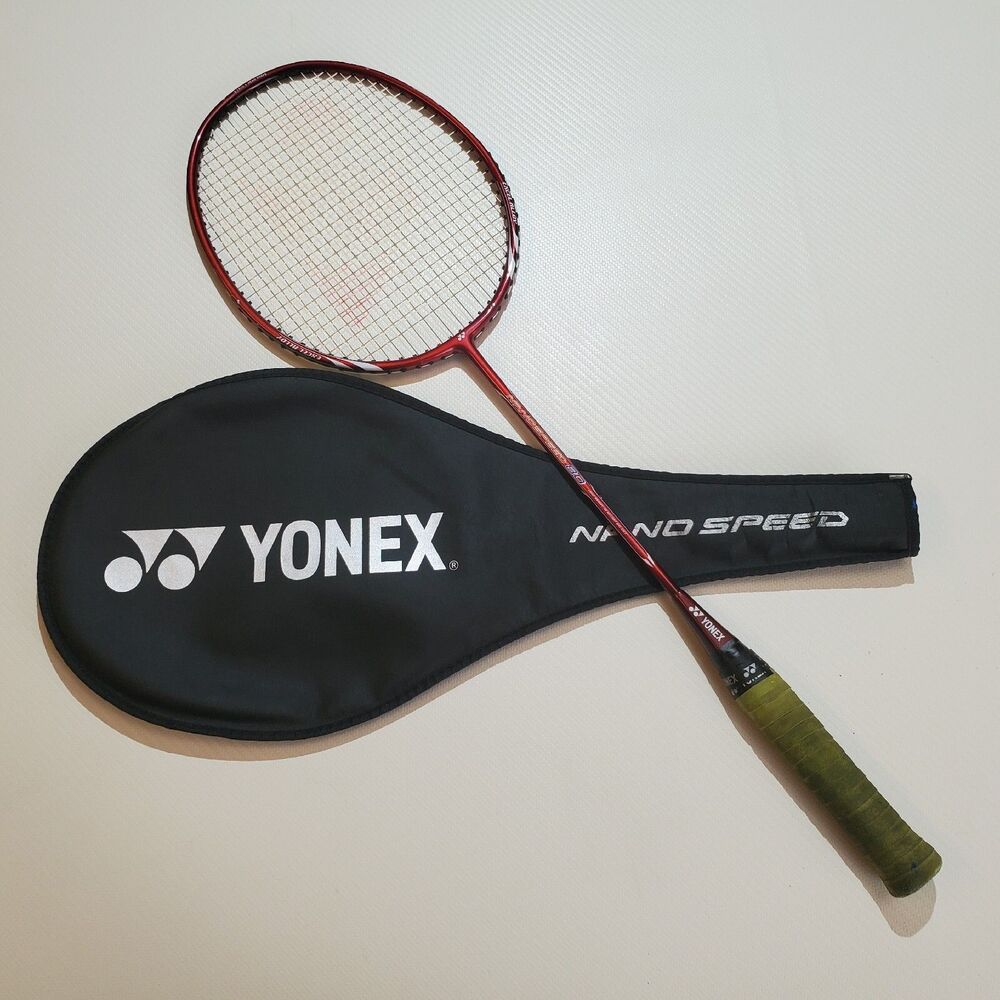 Yonex Nano speed 80 Badminton Racquet Red W/ Case READ DESCRIPTION